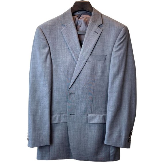 Lauren Ralph Lauren Mens Blazer Coat Jacket Single Breasted Slate Gray Size 40R - Picture 1 of 7